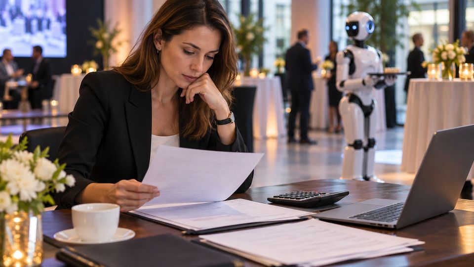 Ilustrační snímek: Pořadatelka počítá rozpočet akce s robotem